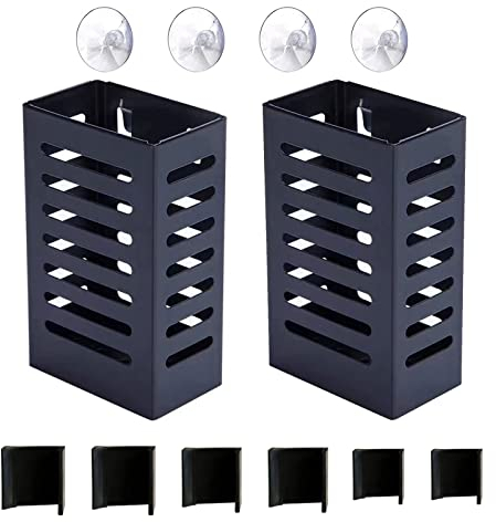 kingsea 2 Stück Aquaponik Aquarium Pflanzenhalter, Aquarium Pflanzenhalter Pflanzgefäß Mit Haken Und SaugnäPfen, HäNgende Aquarium Pflanzenhalter für Aquarium Pflanzen