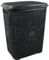 Best House | 65L Laundry Basket with Lid | BLACK | 65 Litres | Large | Plastic Hamper | Knitted/Rattan Style | Clothes Storage Washing Bin Basket Hamper for Bathroom Bedroom (Pack of 1)