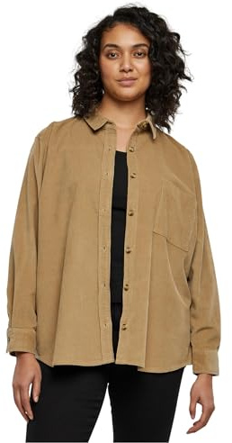 Urban Classics Damen Ladies Corduroy Oversized Shirt