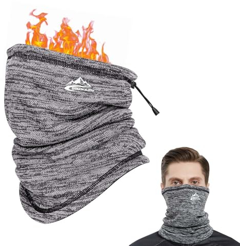 mizikuu Schlauchschal, Winter Loop Schal Herren Damen Winddicht Thermo Halsschlauch Bandana Mundschutz Multifunktionstuch Fleece Schlauchschal Halswärmer für Motorrad Laufen Wandern Radfahren