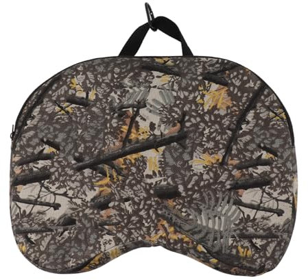 gernie Tragbares Jagd-Sitzkissen, 39,9 X 31,8 X 7,6 cm, Verdickendes Outdoor-Kissen, Konkaves Tarn-Sitzkissen für Jagd, Camping, Stadion, Outdoor-Sport, Angeln