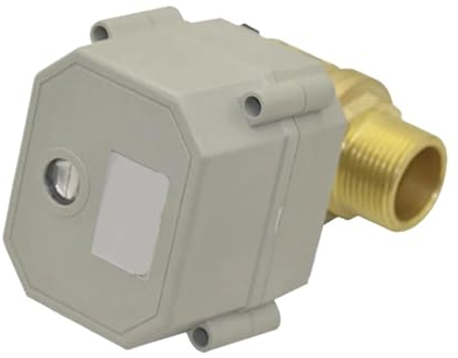 MUHM Elektrischer Kugelhahn, Messing, motorisiertes Ventil, 2-Wege-Außengewinde, AC110–230 V, DC9–24 V, DN20, 3/4 Zoll (Size : AC110-230V)
