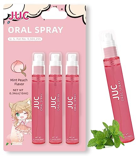 3 Count Mint Breath Spray 0.33OZ (10ML) Mint Peach Flavor