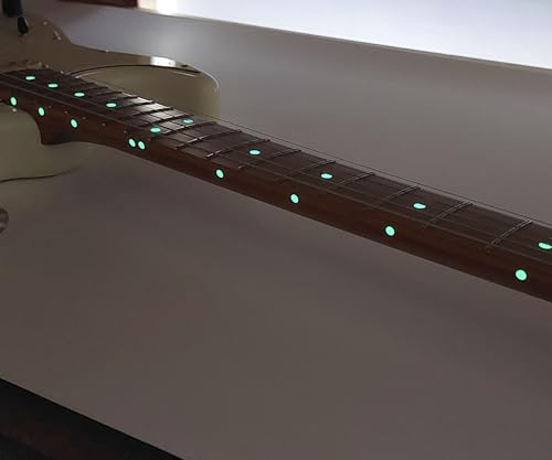 Leuchtende Seitenpunkte, Bundmarker, Aufkleber für Gitarren, leuchtet im Dunkeln