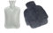 Gris Chauffe Pieds en Peluche 2L, Bouillotte Non Électrique, Chausson Chauffant Réutilisable Lavable et Amovible, Chaufferette Pieds 36x30cm, Conçu pour les Femmes et Hommes