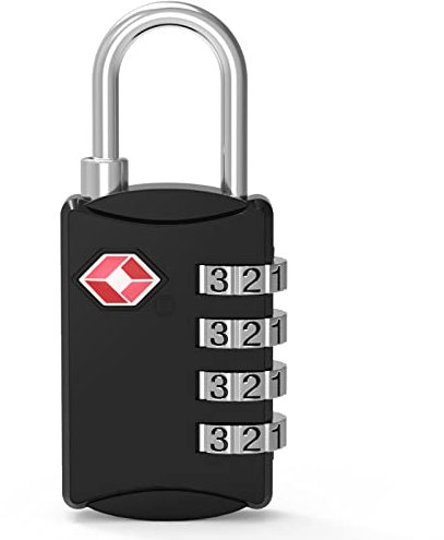 Lucchetto Valigia TSA, [1 Pcs] Diyife TSA Lucchetti, Lucchetto Combinazione Viaggio, Lucchetto TSA, Lucchetti per Bagagli, 4 Cifre Lucchetto Armadietto per Valigie Bagaglio Borsa Palestra Armadietti