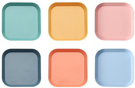 6 Pcs Wide & Shallow Cat Dishes, Cat Bowls for Food and Water, Whisker Fatigue Free, for Kittens and Short Legged Cats