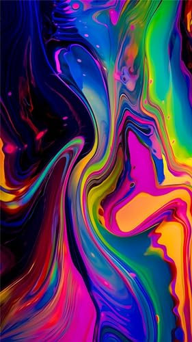 ZHUMUTO Diamond Painting Groß XXL Bilder Set Erwachsene,40x70 cm Bunt Abstrakt E,5D Diamant Painting Bilder Erwachsene mit Zubehör Stift Für Wohnzimmer Dekoration