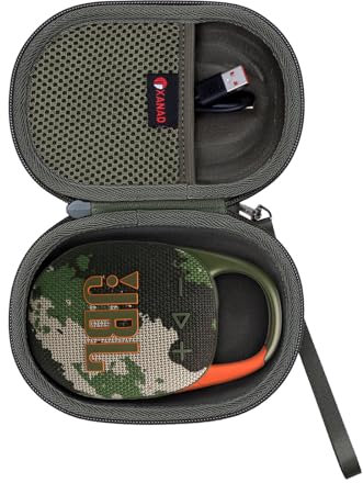 XANAD Etui Sac de Voyage pour Compatible Enceinte Bluetooth jbl Clip 5 jbl Clip 4 soundcore Select 4 go Haut-Parleur Protection déplacements Housse (Camouflage)