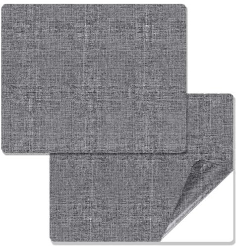 2 Stück Stoff-Reparaturflicken, Selbstklebender Reparaturflicken für Segeltuch, 27,9 x 20,3 cm, wasserdichte Stoffflicken, Reparaturset für Leinen-Segeltuch für Sofas, Zelte, Möbel, Markisen (grau)