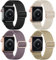 Oielai 4 Pack Bracelets Compatible avec Bracelet Apple Watch 40mm 41mm 38mm 42mm Femmes Hommes, Band en Nylon pour iWatch SE Series 11 10 9 8 7 6 5 4 3 2 1 SE 3