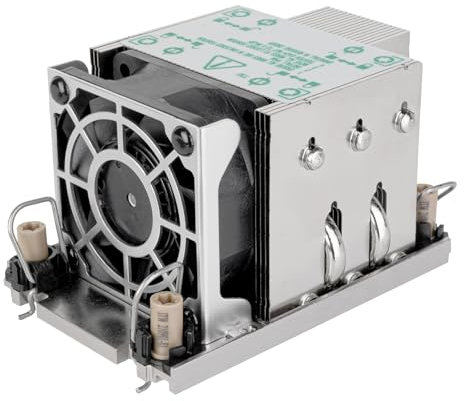 Xenon 2U CPU Cooler, Copper Heat Pipes with Aluminum fins, Ø6mm Heat-Pipe x 5, 6025 Dual Ball Bearing PWM Fan, Intel LGA4189, Color:Silver