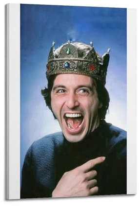 nshdahns Al Pacino Poster, Wandkunst, Vintage-Kunst, Raumdekoration, ästhetisches Schlafzimmer-Poster für Schlafzimmer, 60 x 90 cm, Rahmenstil