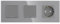 PULSAR Taster/Serien-Schalter/Steckdose Unterputz Grau Glas 3 Fach Tastschalter/Lichtschalter Doppelt/Steckdose Kombination