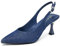 Zhabtuc Damen Pumps mit Kitten Heel, Slingback, 8 cm, Stiletto, spitz, geschlossene Zehenpartie, Elegante Brautschuhe für Hochzeiten, Denim, 38.5 EU