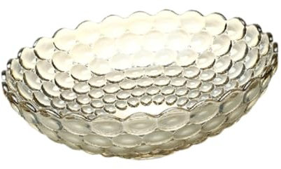 Sharplace Assiette à fruits en verre multifonction robuste pour fruits secs, assiette de service pour collations, bol à biscuits pour salle à manger, banquet, Vert