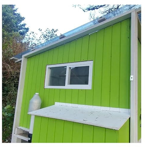 WUIIEN Finestre per capannoni, finestre per pollai Che Si aprono con zanzariere, Piccola Finestra a traversa in Alluminio Resistente 12 14 16 18 20, Garage/Bagno/fienili/Cabina, Kit Completi (largh