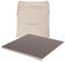 CECILUÌ Planche à découper en acier inoxydable 2.0, avec sac de coton, planche à découper professionnelle en différentes tailles, planche à pizza, plan de travail (50 x 50 cm, bord 2 cm)