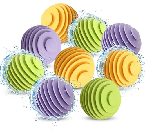 Trocknerbälle 9 Stück Trocknerbälle für Wäschetrockner Wiederverwendbare Trocknerball Waschbälle Anti Verschränkung Trocknerkugeln Waschkugel für Waschmaschine Trockner und Wäschetrockner