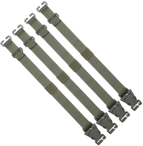 GisWell 4PCS Tactical Rush Tier System, Tragbare Molle-Rucksackstraps Molle Zubehör Hüftgurt Für Outdoor Camping Wandern