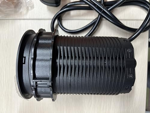 Sewingvr 9-in-1 Versenkbare Tischsteckdose mit USB C PD75W, 4 Fach Einbau Steckdosenleiste mit 15W Kabellosem Laden, Versenkte Steckdose für Arbeitsplatte, Büro, Küche, 1.8M Kabel, D 100MM,Schwarz