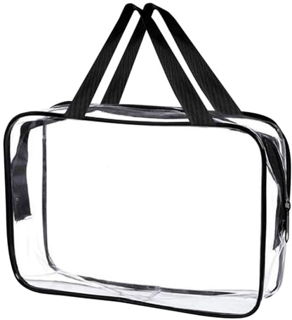 GWAWG Trousse de Toilette Transparente, PVC Étanche Trousse de Maquillage, Sac de Rangment pour Voyage, Sac Cosmétiques pour Homme et Femme