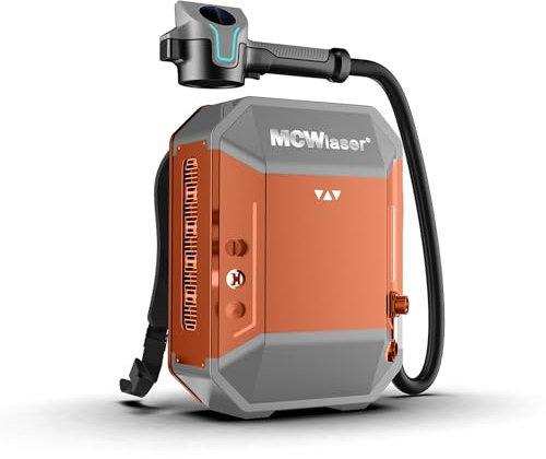 MCWlaser 100W Pulso Láser Máquina Limpiadora 120W Portátil Láser Removedor de Óxido para Metal Láser Removedor de Pintura Aceite Recubrimiento Diseño Mini Mochila, Por Exprés Libre de impuestos e IVA