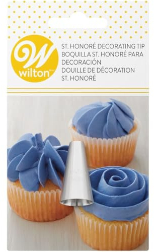 Wilton Decorating Tip, Douille à Pâtisserie,St Honore | Douille en inox, Réutilisable, Pour décorer gâteaux et cupcakes, Compatible lave-vaisselle