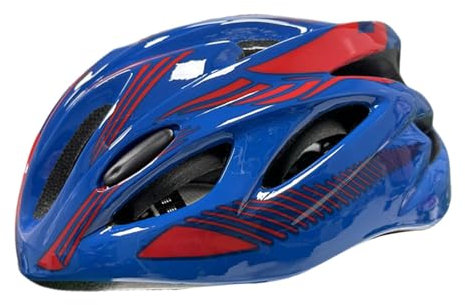 rockible Casco da Bicicletta per Bambini, Regolabile, Leggero, alla Moda, Portatile, Attrezzatura, Casco Sportivo per Ragazzi per Arrampicata, Equi, Blu