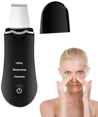 Gesichtsspatel, wiederaufladbares Peeling-Werkzeug, Ultraschallreiniger, Massagewerkzeug für die Tiefenreinigung im Gesicht