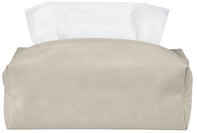 blomus Kosmetiktuchtasche -SAHLA- | Taschentuchbox in Wildlederoptik | Farbe Nomad | 25x13x9cm