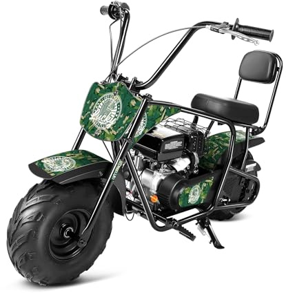 Oryxearth 99CC 4-Takt Dirt Bike Pocket Bike, Kinder Crossbike Benzin, Breitreifen Offroad Rad, Kinder DirtBike, Motocross Motorrad, DIY-Aufkleber Mini Motorrad ab 13 Jahre (Grün)