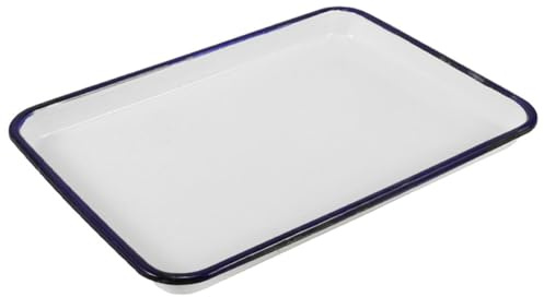 GARVALON Emaille Kuchenbackform aus Verschleißfestem Material Lebensmittelsicher zum Backen von Brot und Obst im Heimischen Backofen