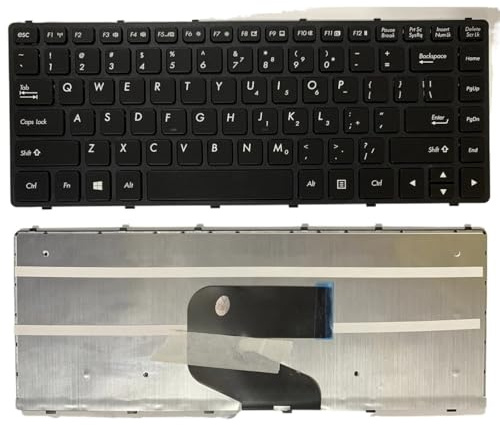 LIYANYG Clavier d'ordinateur Portable avec Cadre rétro-éclairé, Disposition américaine pour GETAC 20195030615 531087680942 V138418C2