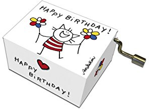 Fridolin 58342 Spieluhr Happy Birthday/Katze