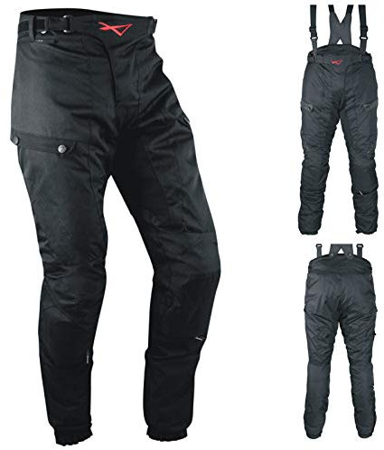 A-pro Moto de Cordura Pantalones 3 capas impermeable extraíble Lady Mujeres 30