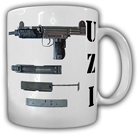 Tasse Kompakte Maschinenpistole Uzi MP Israel Military Industries IMI #16060