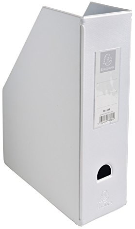 EXACOMPTA Lot de 10 Portes revue Dos 100mm PVC Blanc