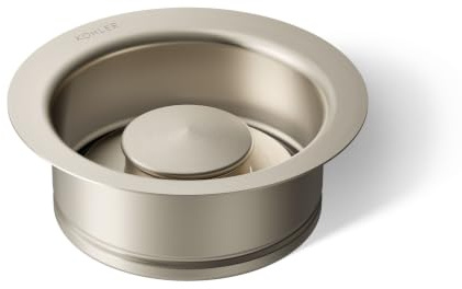 KOHLER K-11352-BS Disposal Flange with Stopper, Depris Buildup Prevention, One Size, Brushed Stainless