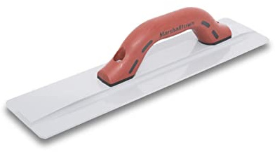 MARSHALLTOWN’s “The Hog” Magnesium Hand Float, 14 X 3-3/4 Inch, Wider Blade, DuraSoft Handle, Covers More Surface Area, Air Entrained Concrete, Made in USA, 736D
