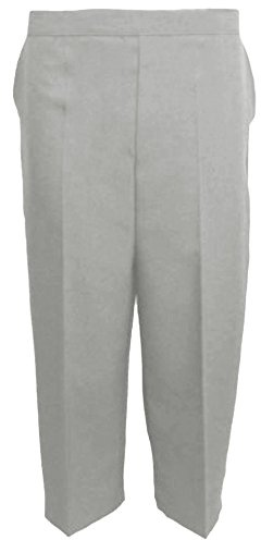 MyShoeStore Pack of 2 Ladies Womens 3/4 Three Quarter Half Elasticated Trouser Plain Capri Cropped Stretch Trousers Plain ¾ Length Pants Summer Shorts Plus Big Sizes 10-24