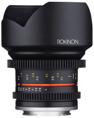 Rokinon Cine cv12 m-mft 12 mm T2.2 Cine Fixed Objektiv für Olympus/Panasonic Micro 4/3 Kameras