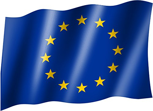 sportfanshop24 Flagge/Fahne Europa Staatsflagge/Landesflagge/Hissflagge mit Ösen 150x90 cm, sehr Gute Qualität
