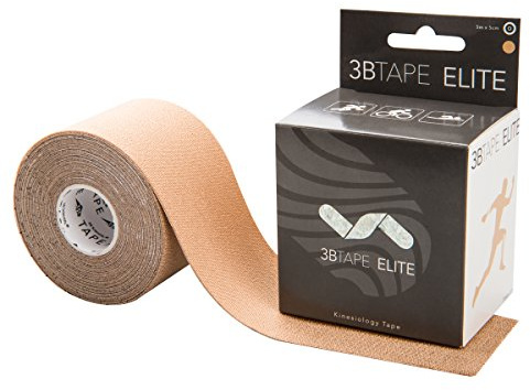 3B Scientific Tape ELITE - [5 m x 5 cm] - Tape/Übungsband für die Unterstützung von Muskeln und Gelenken, Verbesserung von Regeneration, Sport Tape - Beige