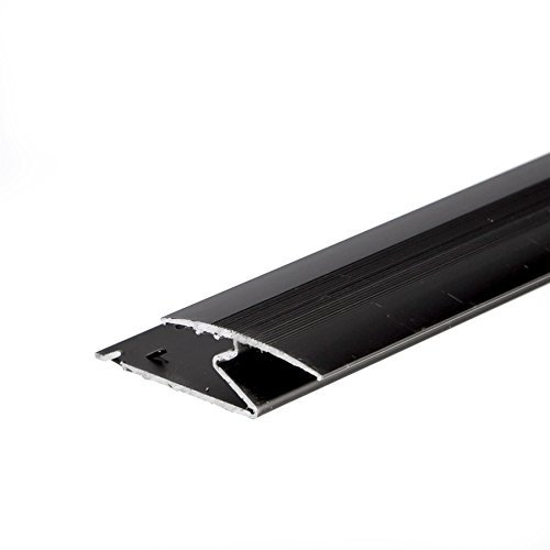 ANODISED Aluminium Z Edge Carpet Profile Door Floor BAR Trim 1000mm x 35mm C69 Black