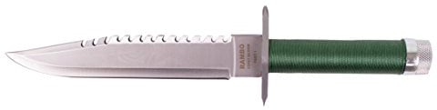 G8DS Großes Deluxe Survival Knife Rambo I mit Leder-Scheide und Gürtelhalter Gürtelmesser Überlebensmesser Outdoor
