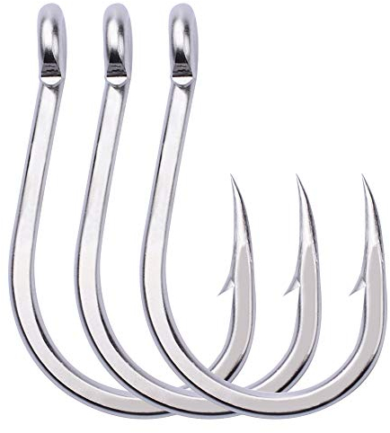 Proberos starkem Edelstahl Jigs Haken Salzwasser Jig Big Treble Anker Haken 1/0–13/0 20 Stück