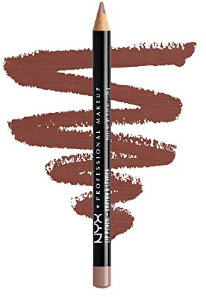 NYX PROFESSIONAL MAKEUP Slim Lip Pencil, Long-Lasting Creamy Lip Liner - Mahogany