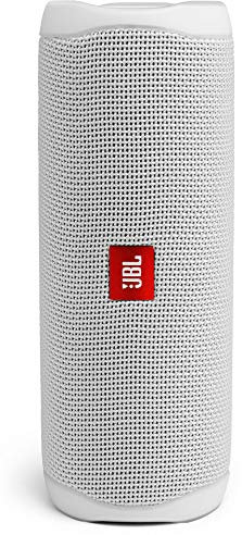 JBL Flip 5 Bluetooth Box - Weiß – Wasserdichter, portabler Lautsprecher mit umwerfendem Sound – Bis zu 12 Stunden kabellos Musik abspielen