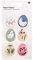 RICO DESIGN GmbH & Co. KG 3D Sticker Ostern Bunny Hop Ostereier 6 Stück